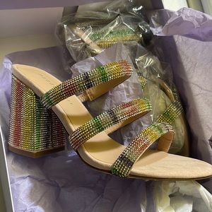 Madden Gurl Rainbow Heels